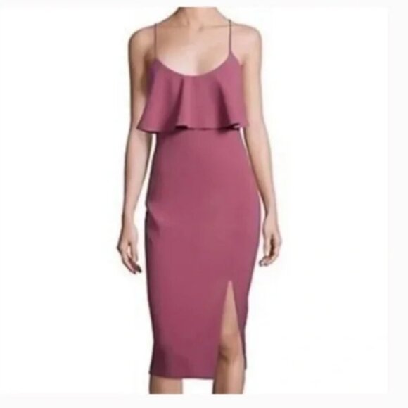 Likely Dionne Flounce Sheath Cocktail Dress, Size 4 - Picture 1 of 9